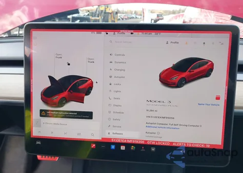 2021 Tesla Model 3 Standard Range Plus Rear-Wheel Drive from USA, damaged, VIN 5YJ3E1EA1MF919356